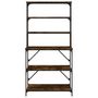 Voir la diapositive 4 : VIDAXL Support de boulanger à 6 niveaux chêne fumé 90x40x180 cm