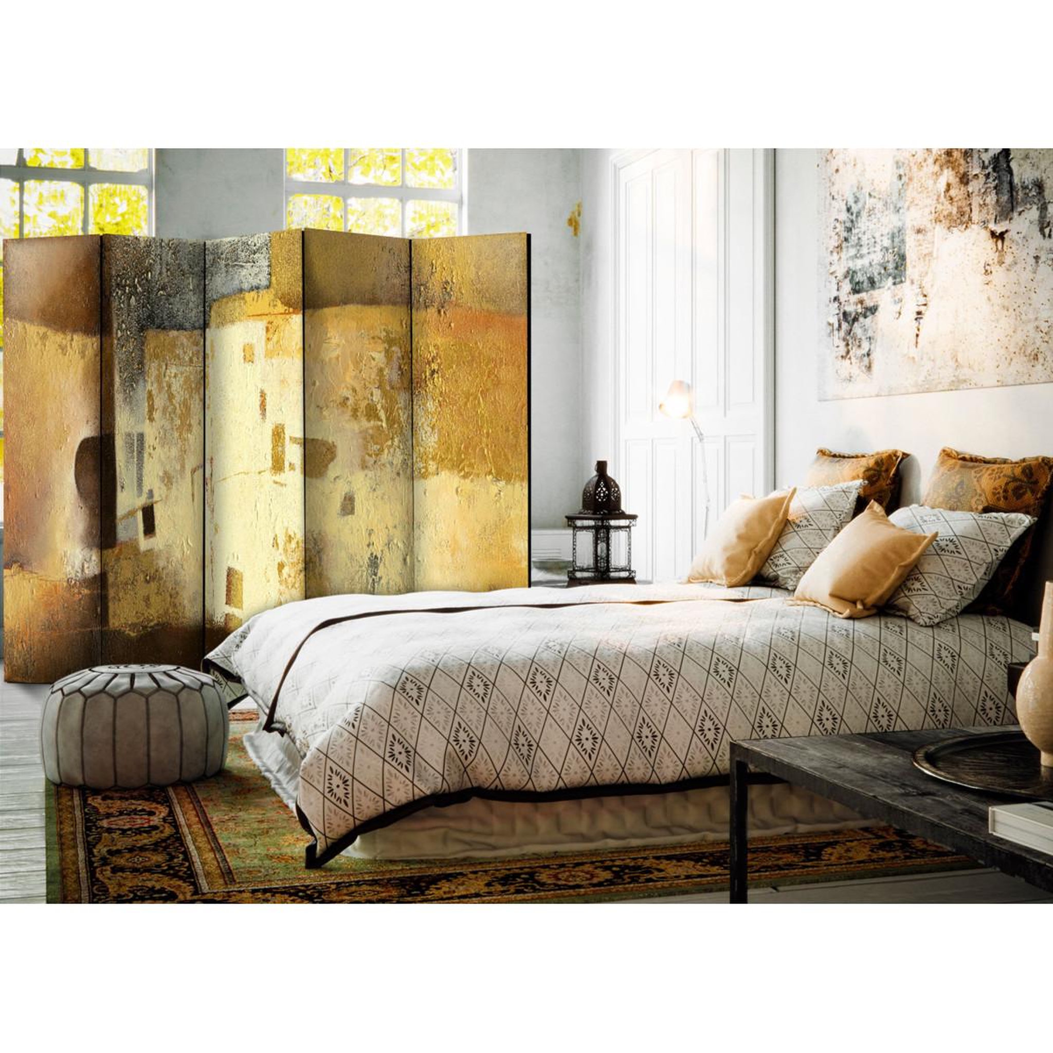 Voir la diapositive 2 : Paris Prix Paravent 5 volets  golden oddity  172x225cm
