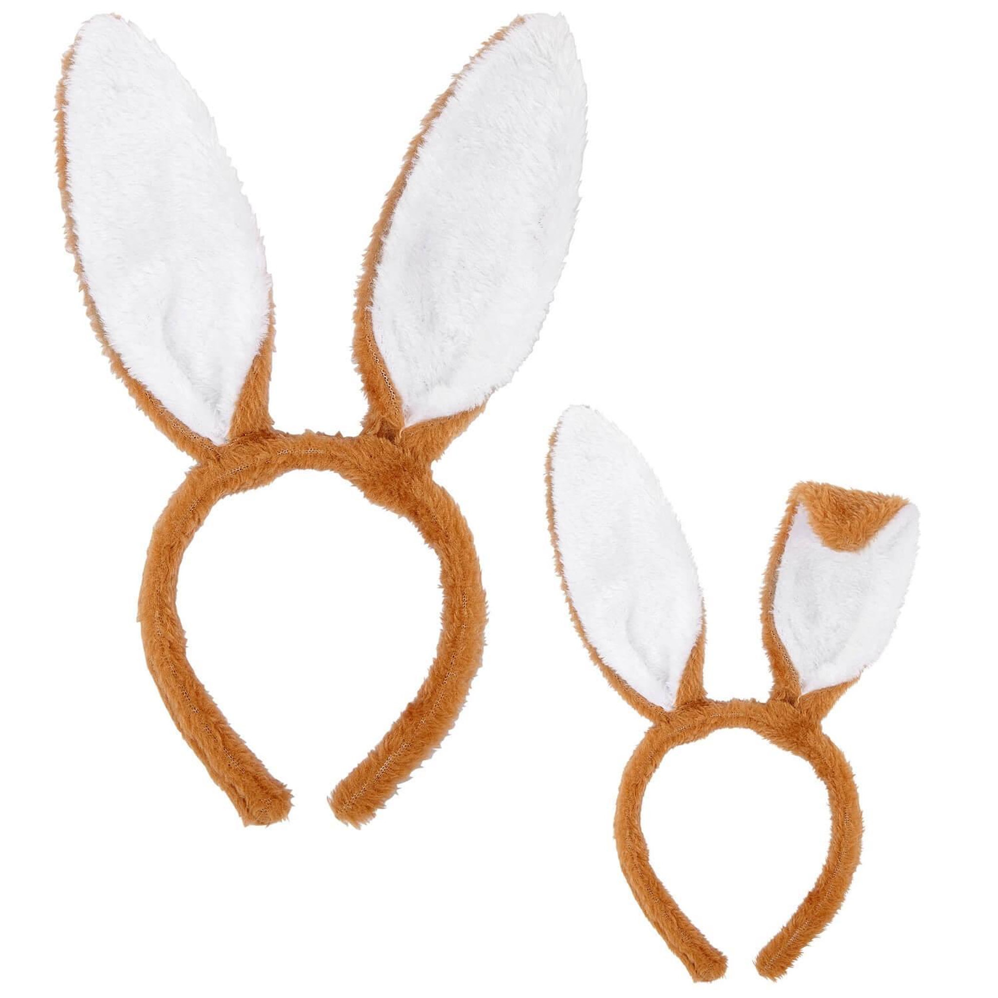 Voir la diapositive 2 : WIDMANN Oreilles de lapin marron - Adulte