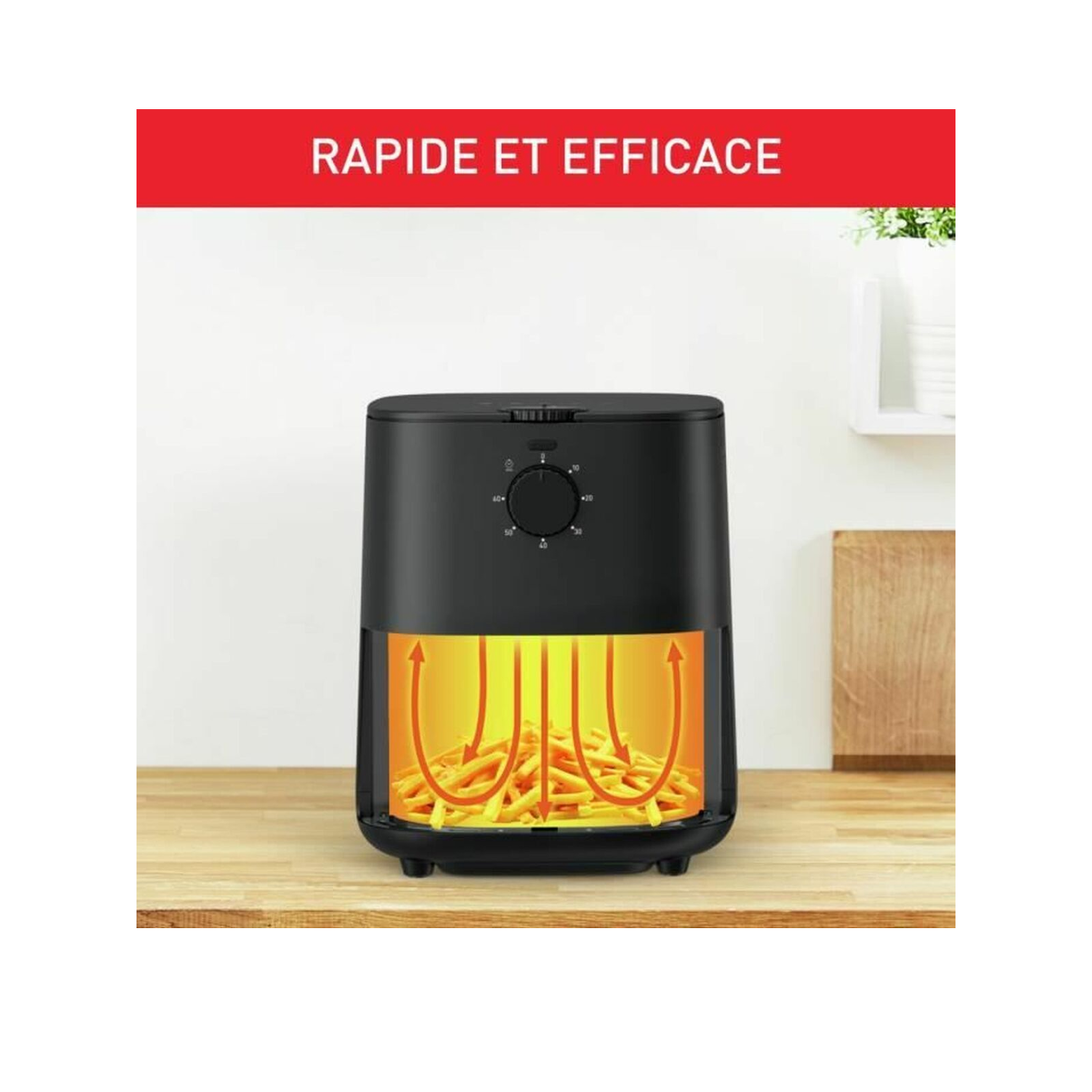 Voir la diapositive 5 : MOULINEX Friteuse à air Moulinex Easy Fry Essential EZ130810 3.5L