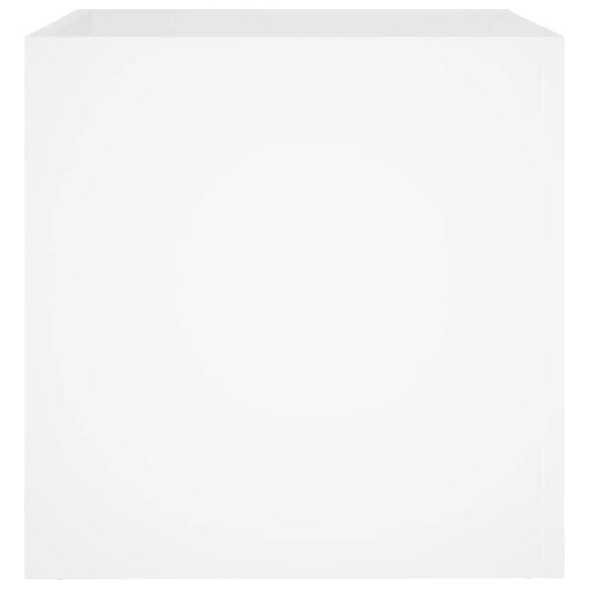 VIDAXL Jardiniere Blanc 40x40x40 cm Bois d'Ingenierie