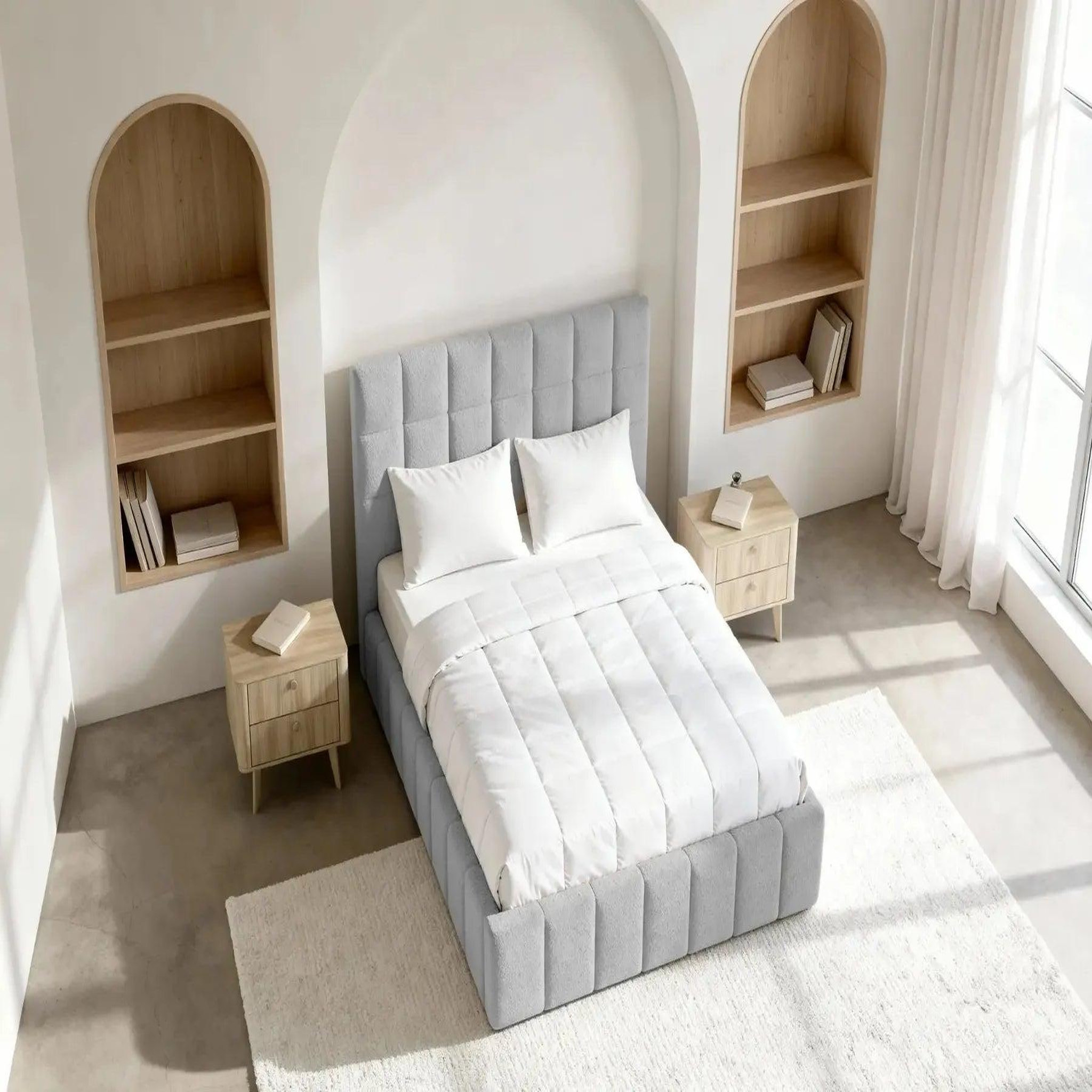 Voir la diapositive 5 : CASANOVA PARIS Florence - lit coffre tissu chenille