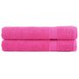 Voir la diapositive 1 : VIDAXL Serviettes de qualité supérieure SOLUND 2 pcs rose 600 g m²