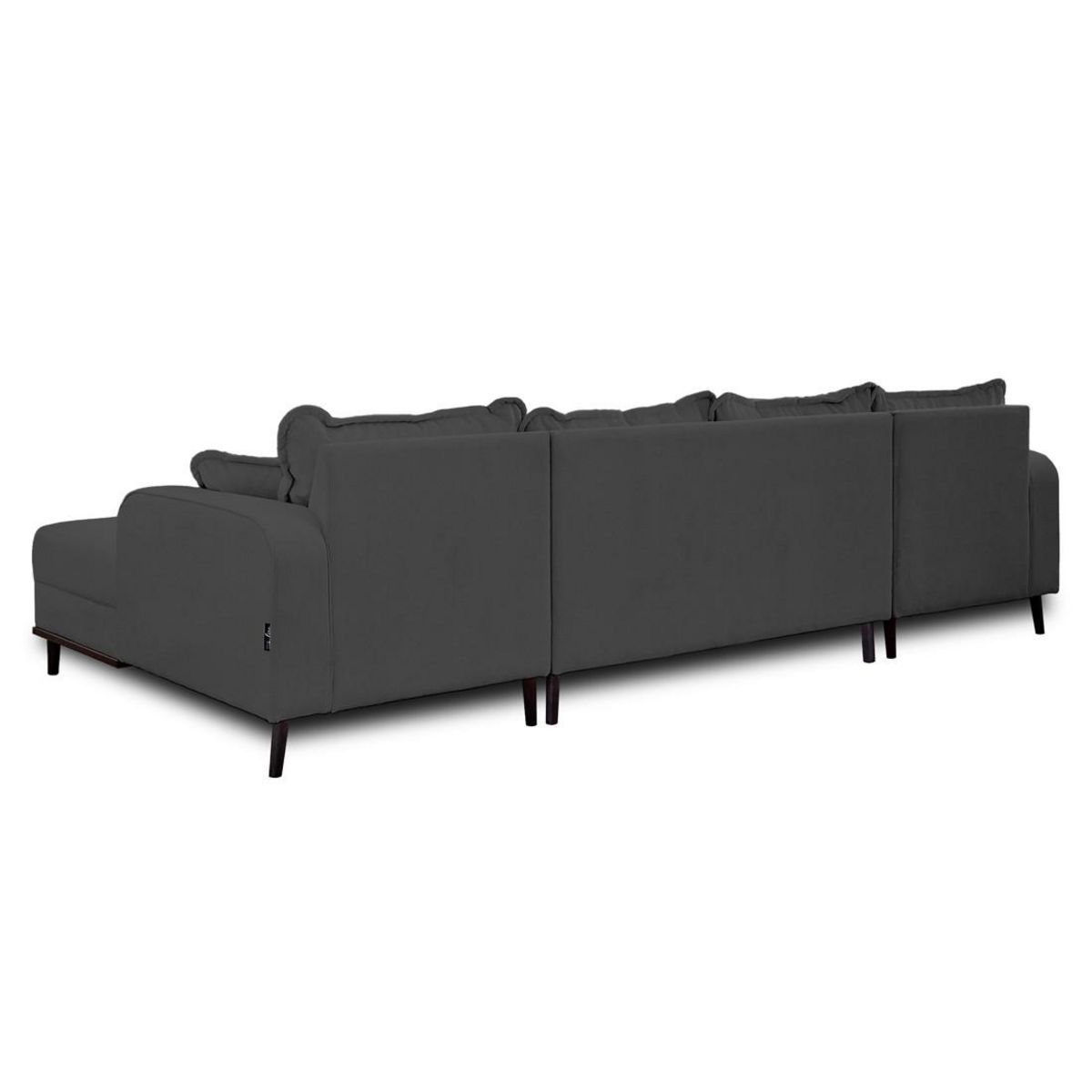 LISA DESIGN Albane - canapé panoramique en u - 7 places - en velours côtelé