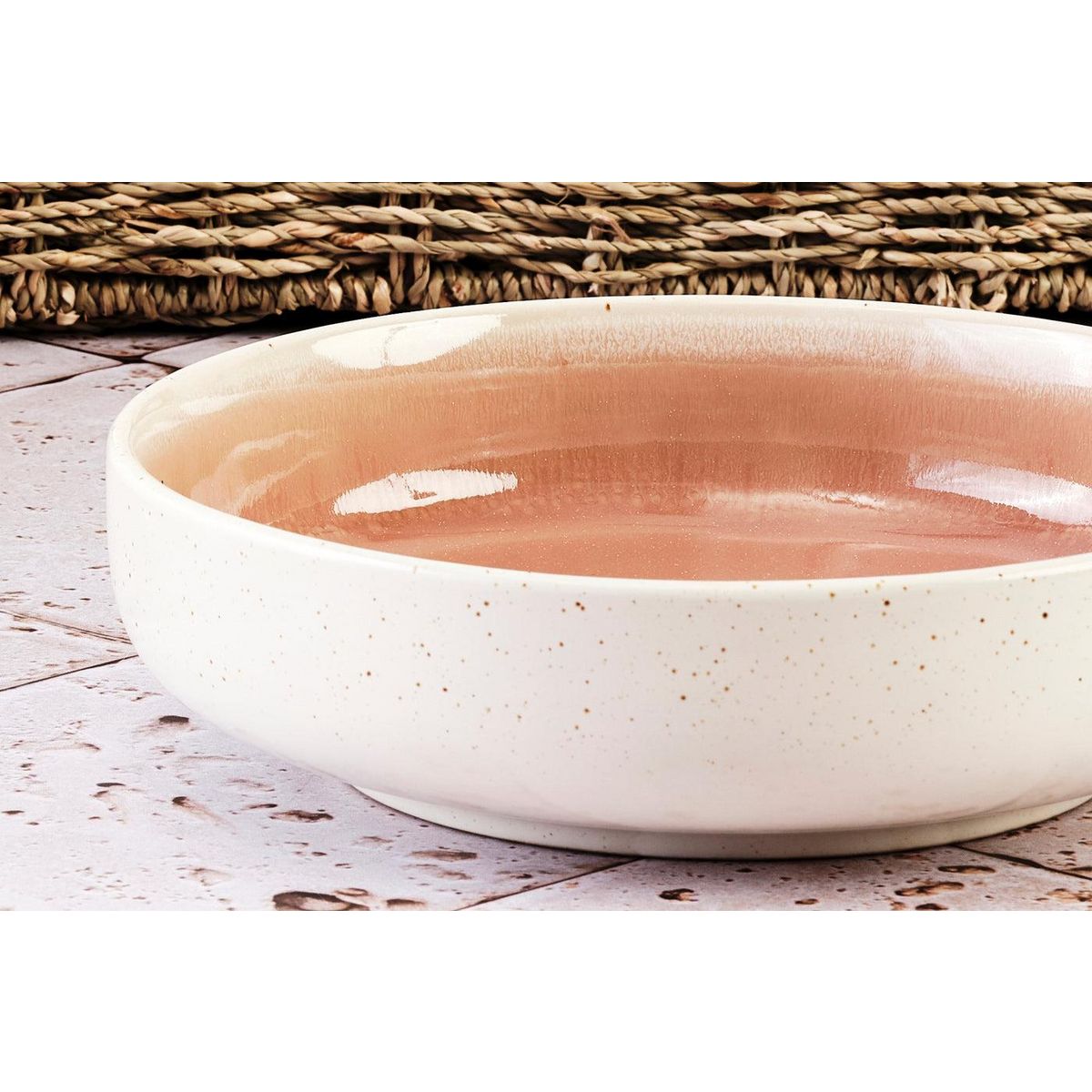 BJORN Service Complet OXYGEN - 42 pièces - Rose poudre