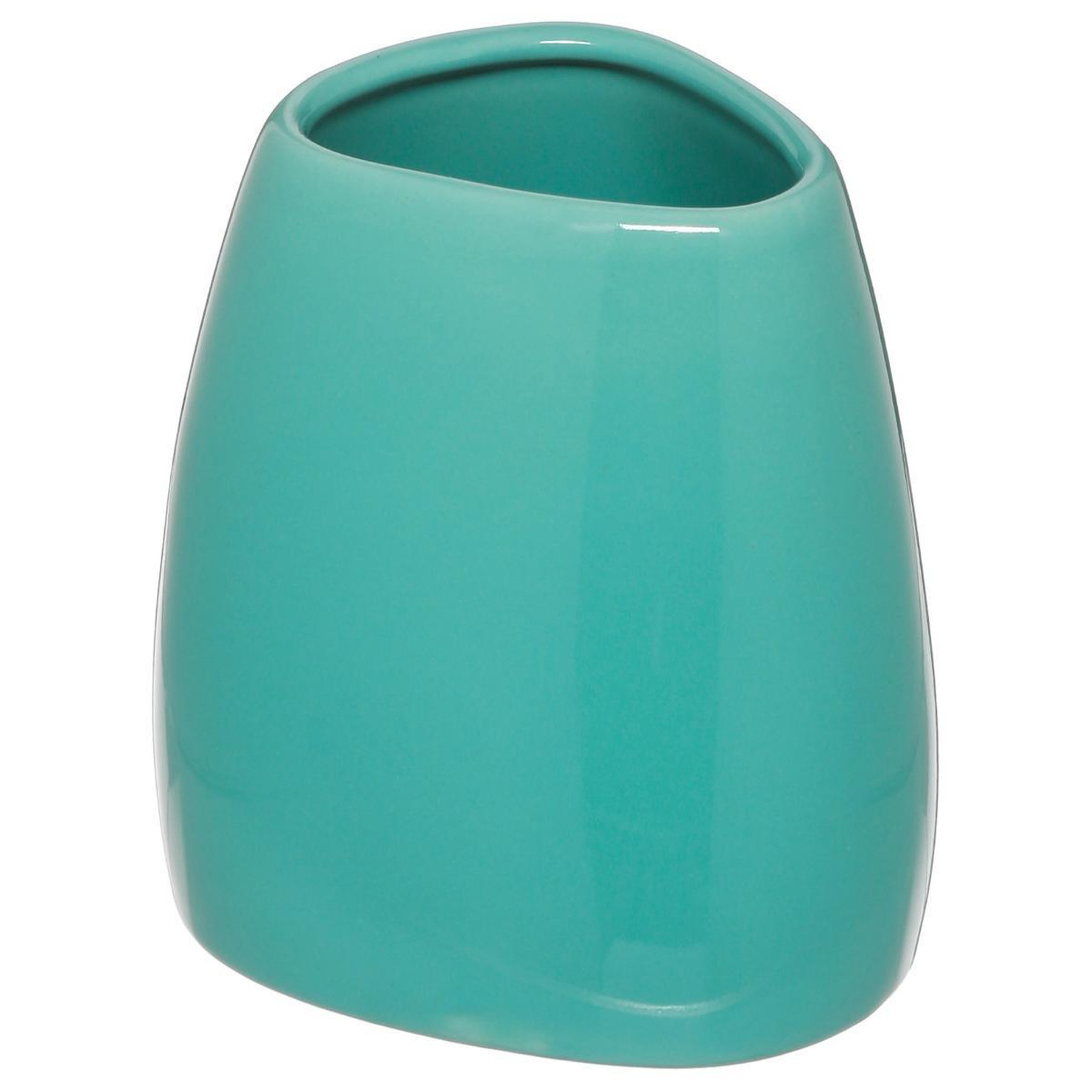 Voir la diapositive 1 : FIVE Gobelet salle de bain  galet  9cm turquoise