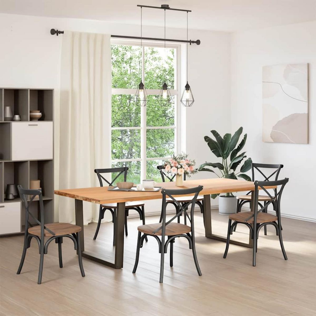 VIDAXL Pieds de table a manger forme de V 2 pcs 100x(72-73,3) cm acier