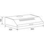 Voir la diapositive 3 : Airlux Hotte visière 60cm 344m3/h inox - ahc640ix