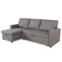 Voir la diapositive 2 : Paris Prix Canapé d'Angle Gauche Convertible  Minera  215cm Gris
