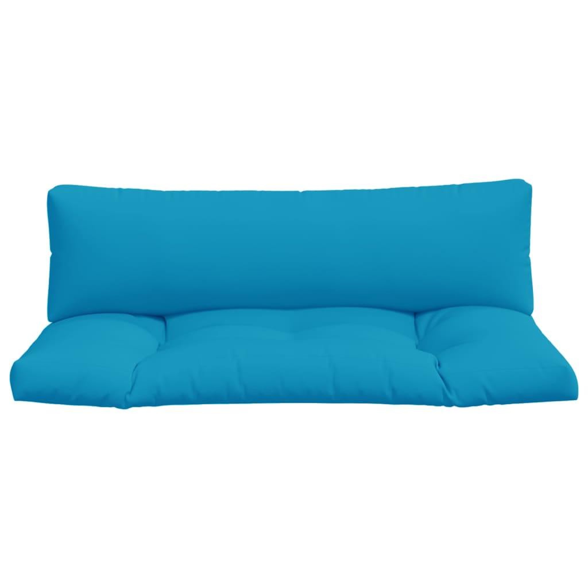 Voir la diapositive 4 : VIDAXL Coussins de palette lot de 2 bleu clair tissu