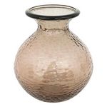 ATMOSPHERA Vase en Verre Martelé  Alric  33cm Marron
