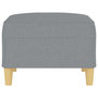 Voir la diapositive 4 : VIDAXL Repose-pied Gris clair 70x55x41 cm Tissu