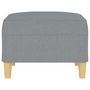 Voir la diapositive 4 : VIDAXL Repose-pied Gris clair 70x55x41 cm Tissu
