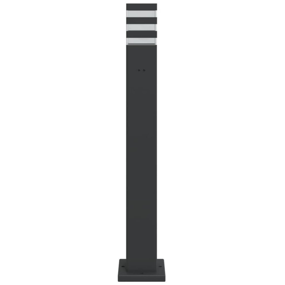 VIDAXL Lampadaire d'exterieur avec sortie noir 80 cm aluminium