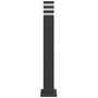 Voir la diapositive 4 : VIDAXL Lampadaire d'exterieur avec sortie noir 80 cm aluminium