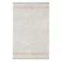Lorena Canals Tapis lavable beige avec rayures roses 90 x 130 cm