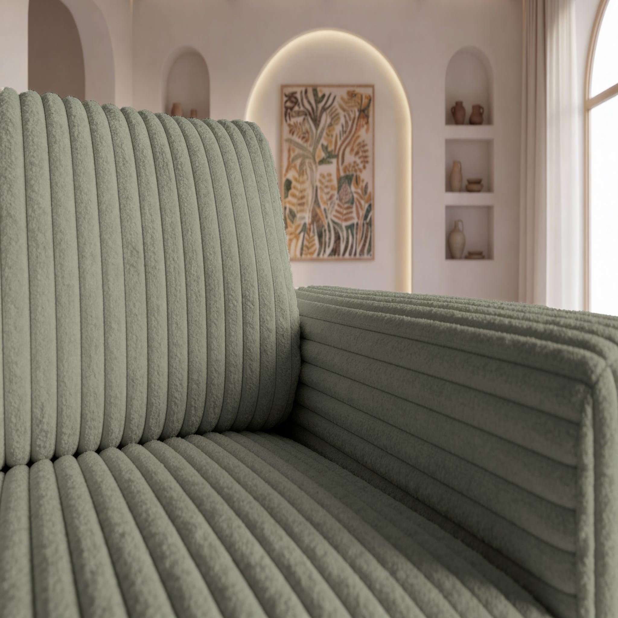 Voir la diapositive 4 : CASANOVA PARIS Caisa - fauteuil en velours côtelé