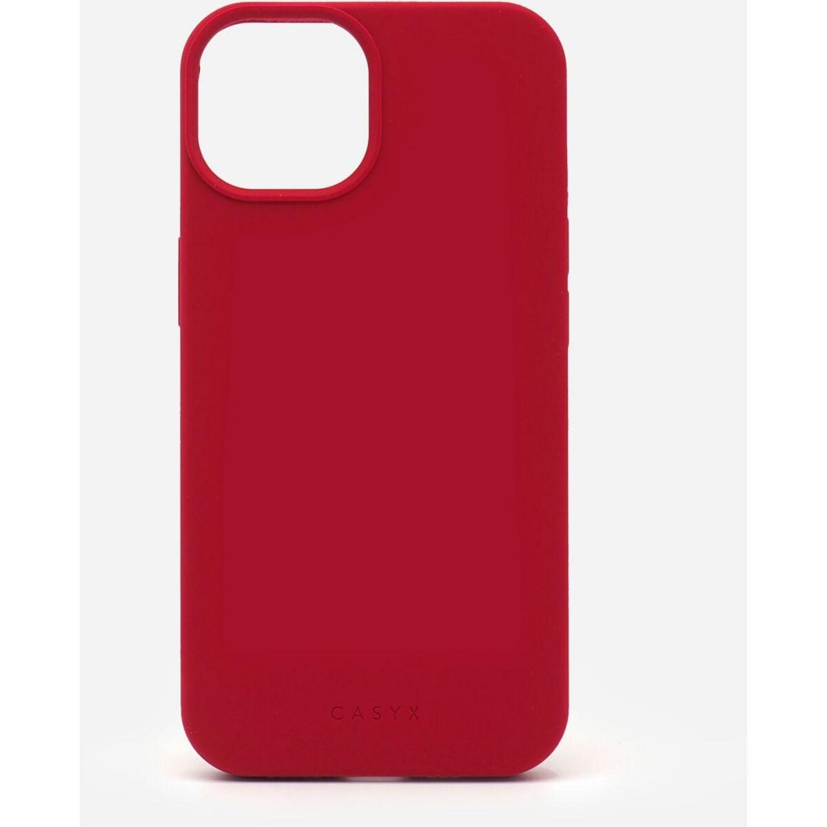 CASYX Coque iPhone 14 Plus silicone Rouge MagSaf