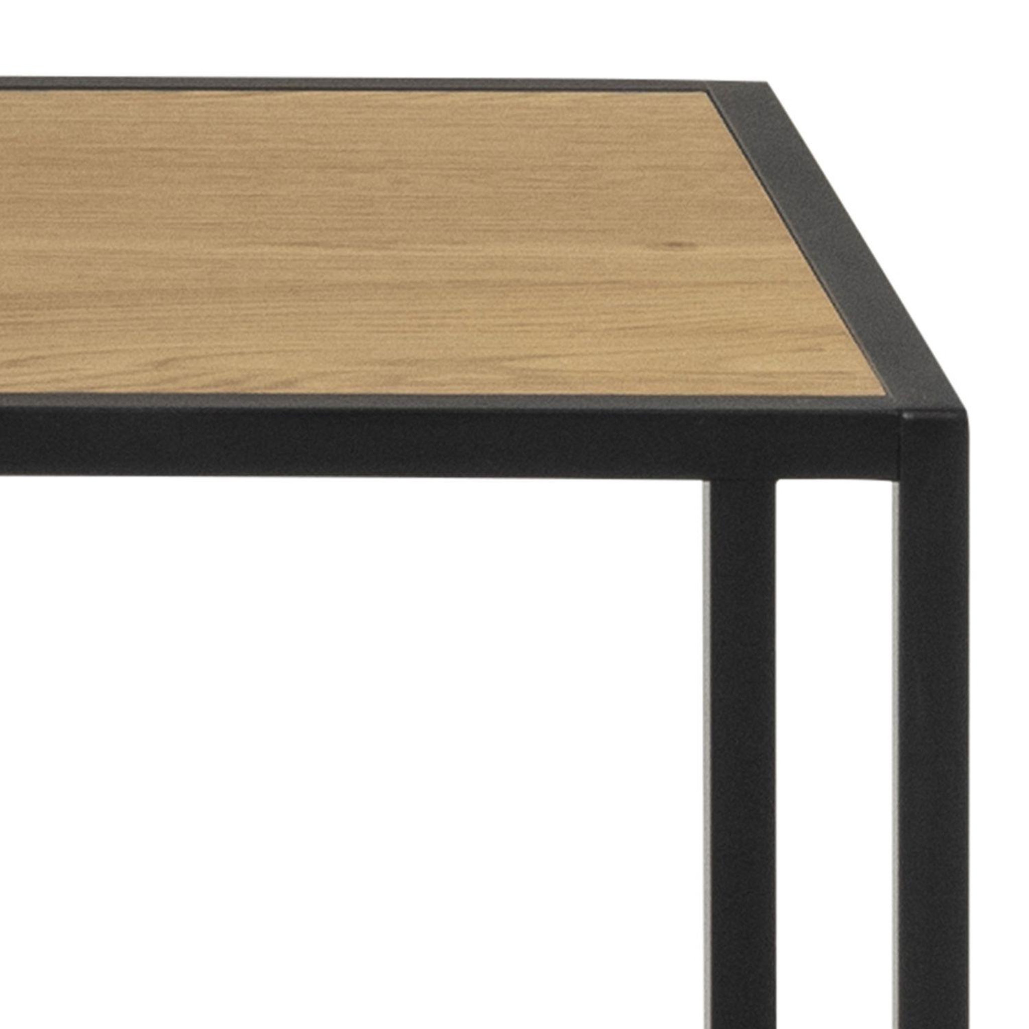Voir la diapositive 5 : TOILINUX Bibliothèque escalier sur 4 niveaux en Métal et Mélamine - H.135 cm - Noir et Beige