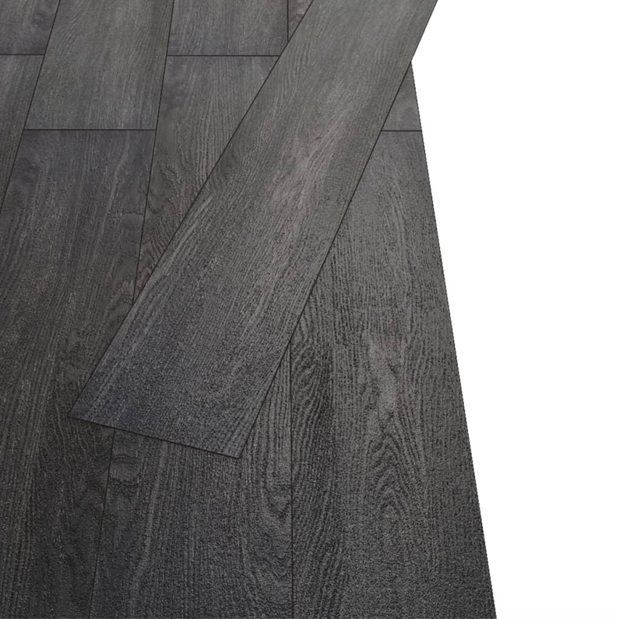 Voir la diapositive 3 : VIDAXL Planches de plancher PVC Non auto-adhesif 5,26 m^2 Noir et blanc