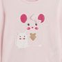 Voir la diapositive 2 : INEXTENSO T-shirt manches longues souris en coton bébé fille