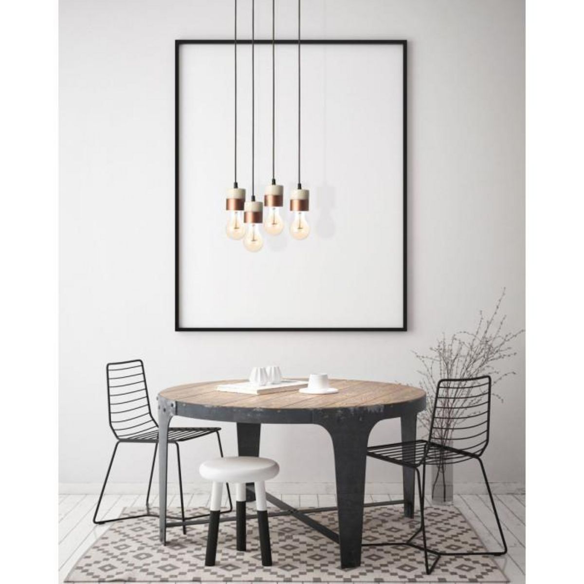 Paris Prix Lampe Suspension en Marbre  Musica III  7cm Cuivre