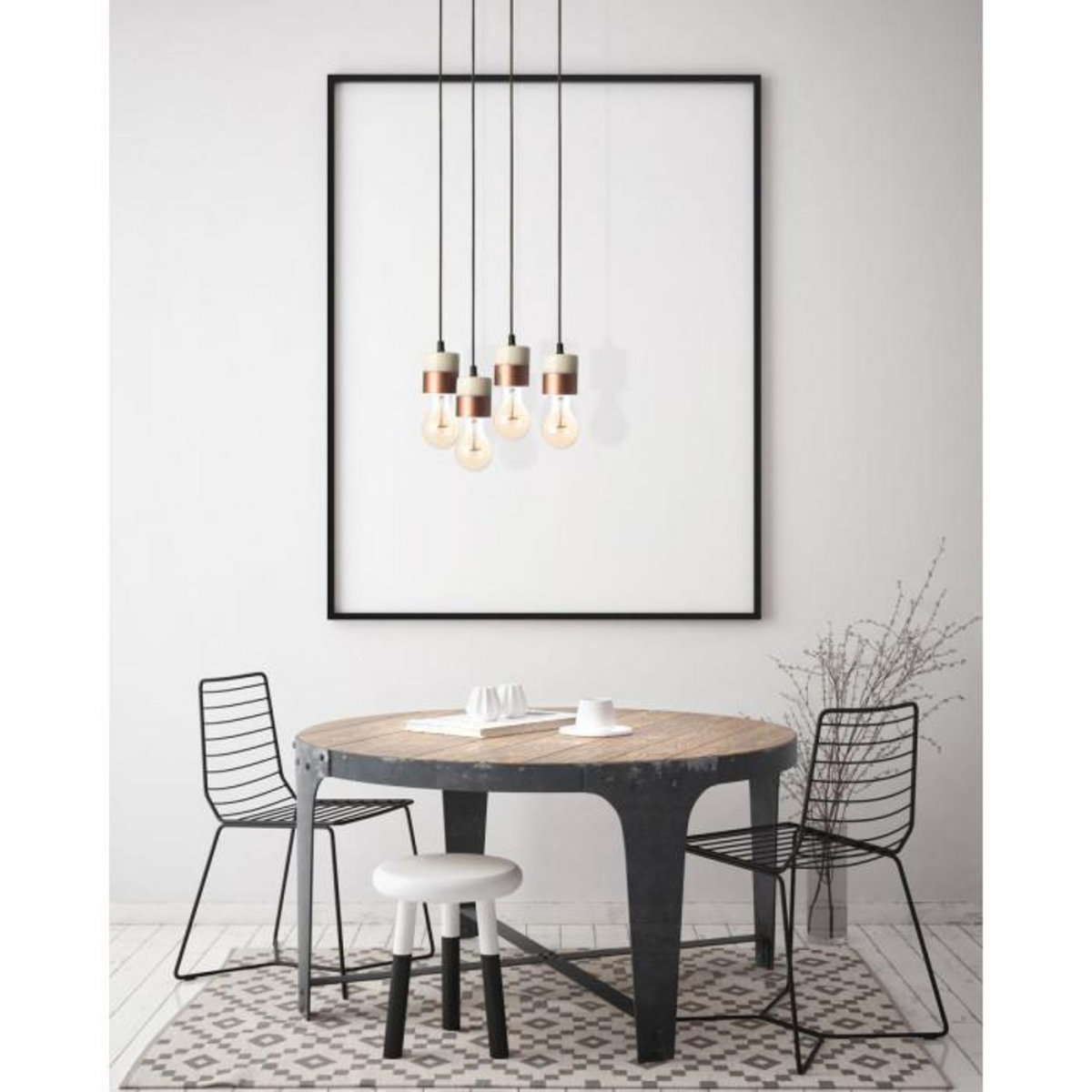 Paris Prix Lampe Suspension en Marbre  Musica III  7cm Cuivre