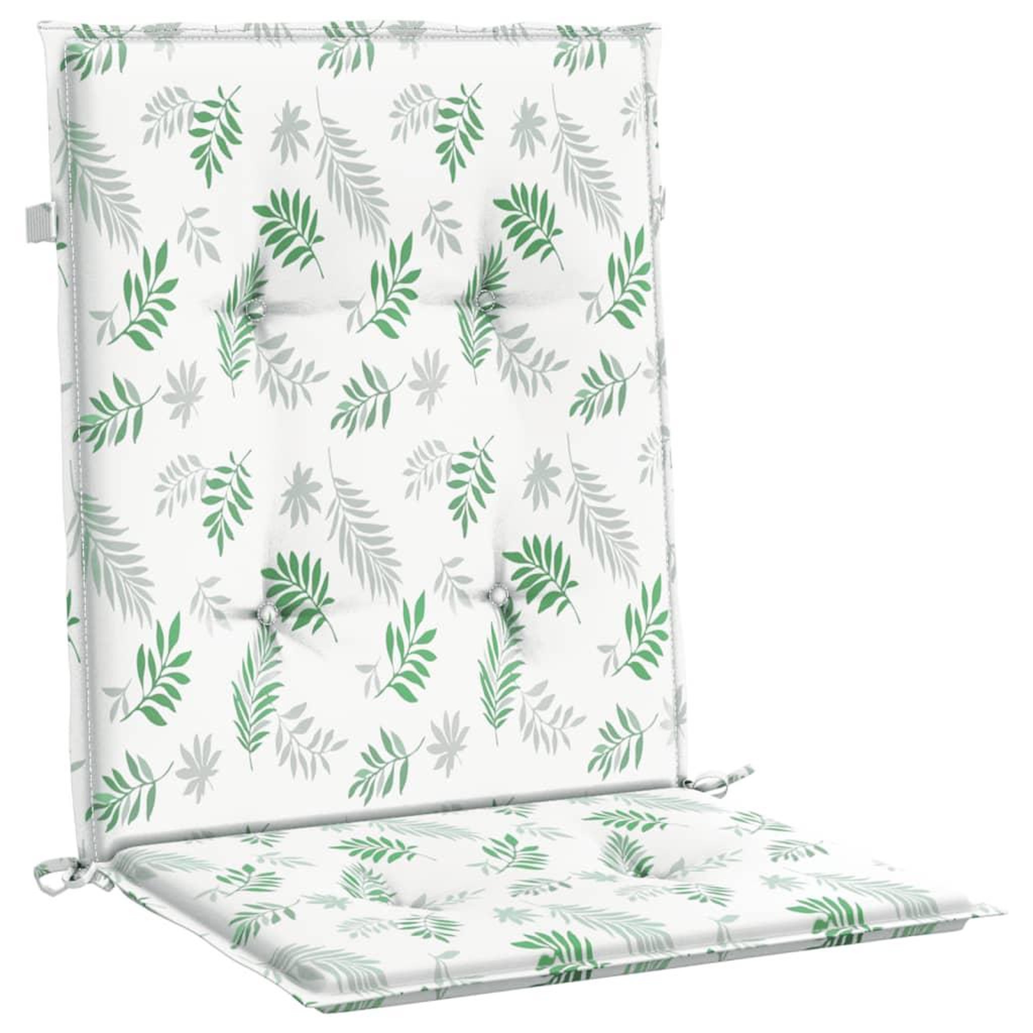 Voir la diapositive 5 : VIDAXL Coussins de chaise a dossier bas lot de 4 modele de feuille
