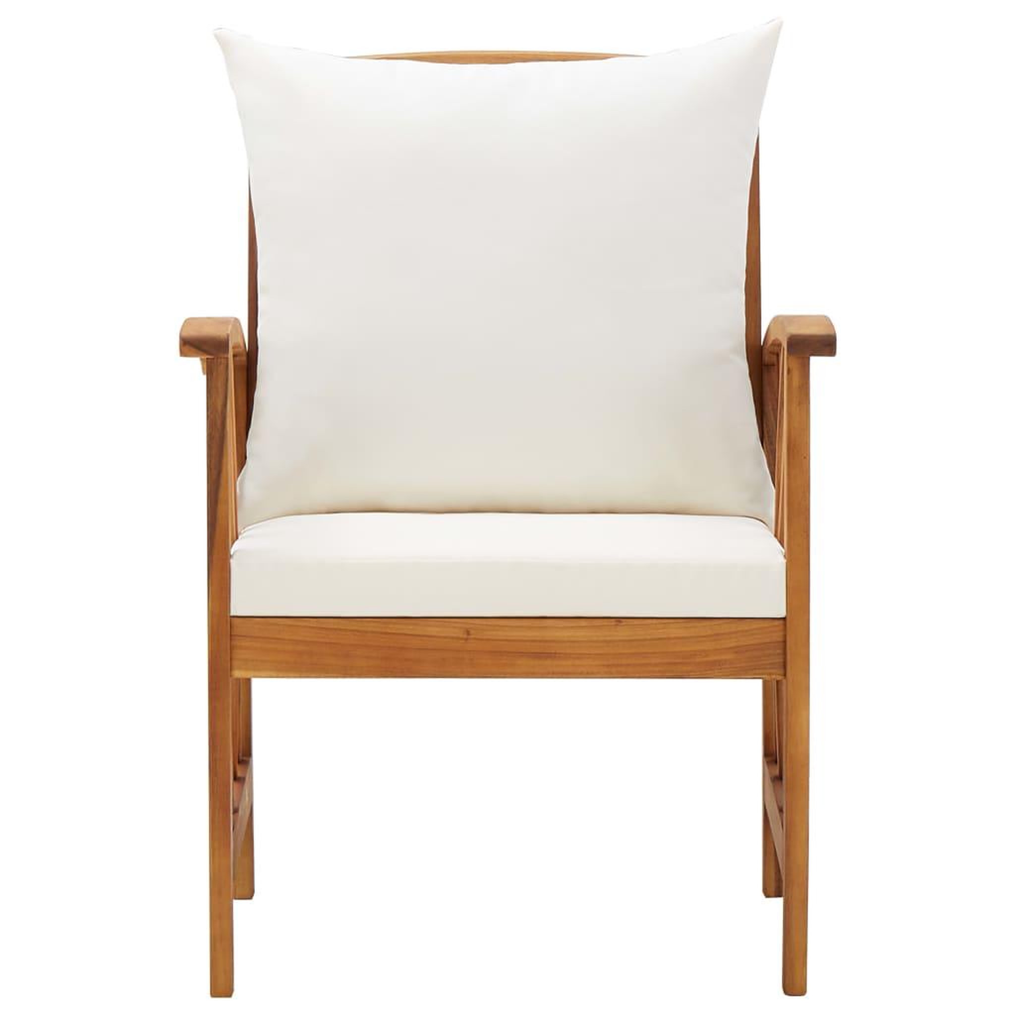Voir la diapositive 3 : VIDAXL Chaises de jardin avec coussins lot de 2 Bois d'acacia massif