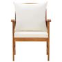 Voir la diapositive 3 : VIDAXL Chaises de jardin avec coussins lot de 2 Bois d'acacia massif
