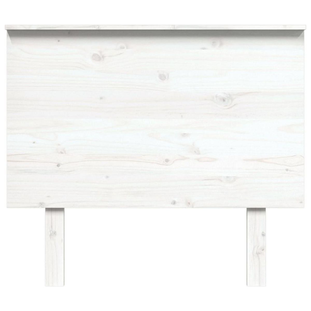 VIDAXL Tete de lit Blanc 94x6x82,5 cm Bois massif de pin