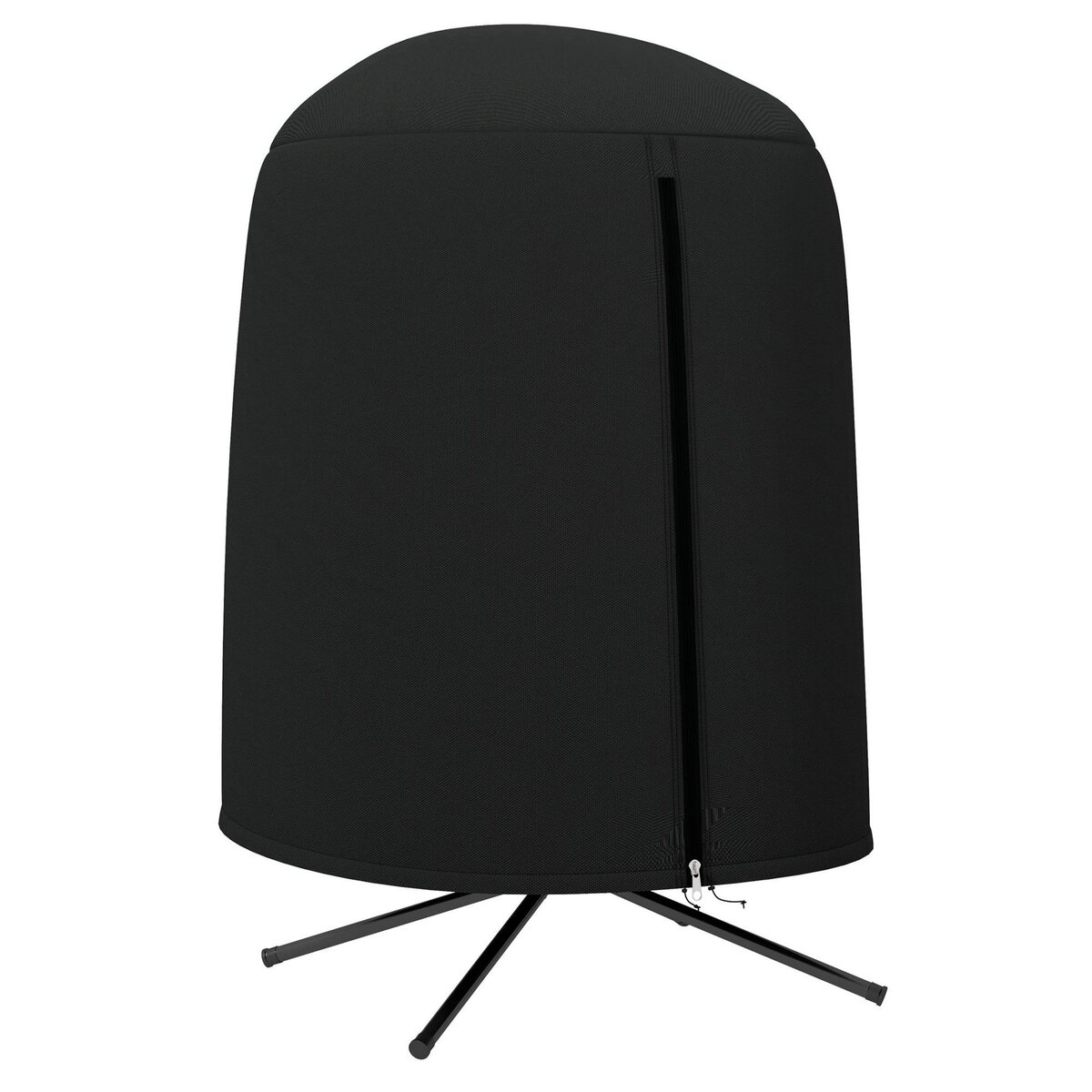 OUTSUNNY Housse de protection fauteuil suspendu de jardin - imperméable, zip - Ø 128 x 190H cm - noir