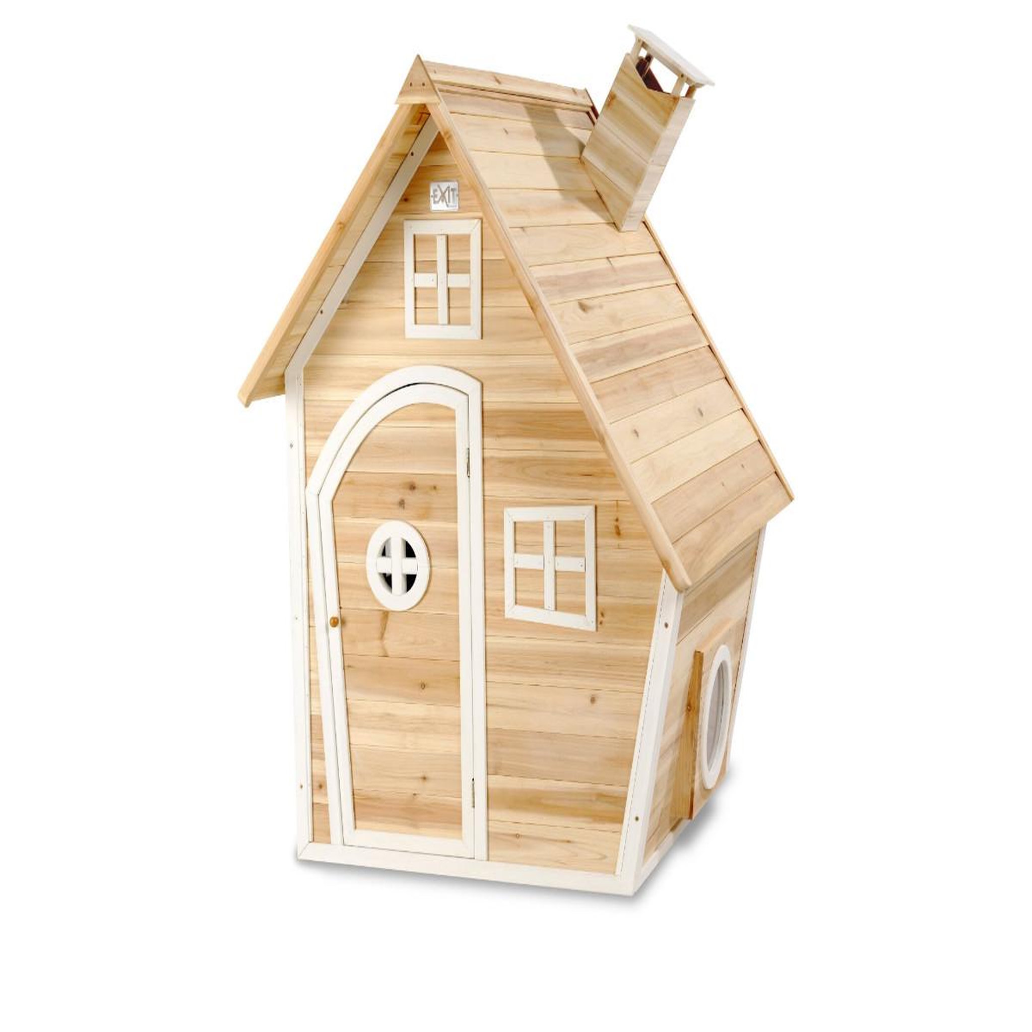 Voir la diapositive 1 : EXIT TOYS Maisonnette en bois pour enfants Fantasia 100 Naturel - Exit Toys