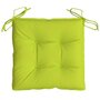 VIDAXL Coussins de chaise 2 pcs vert brillant 50x50x7 cm tissu oxford