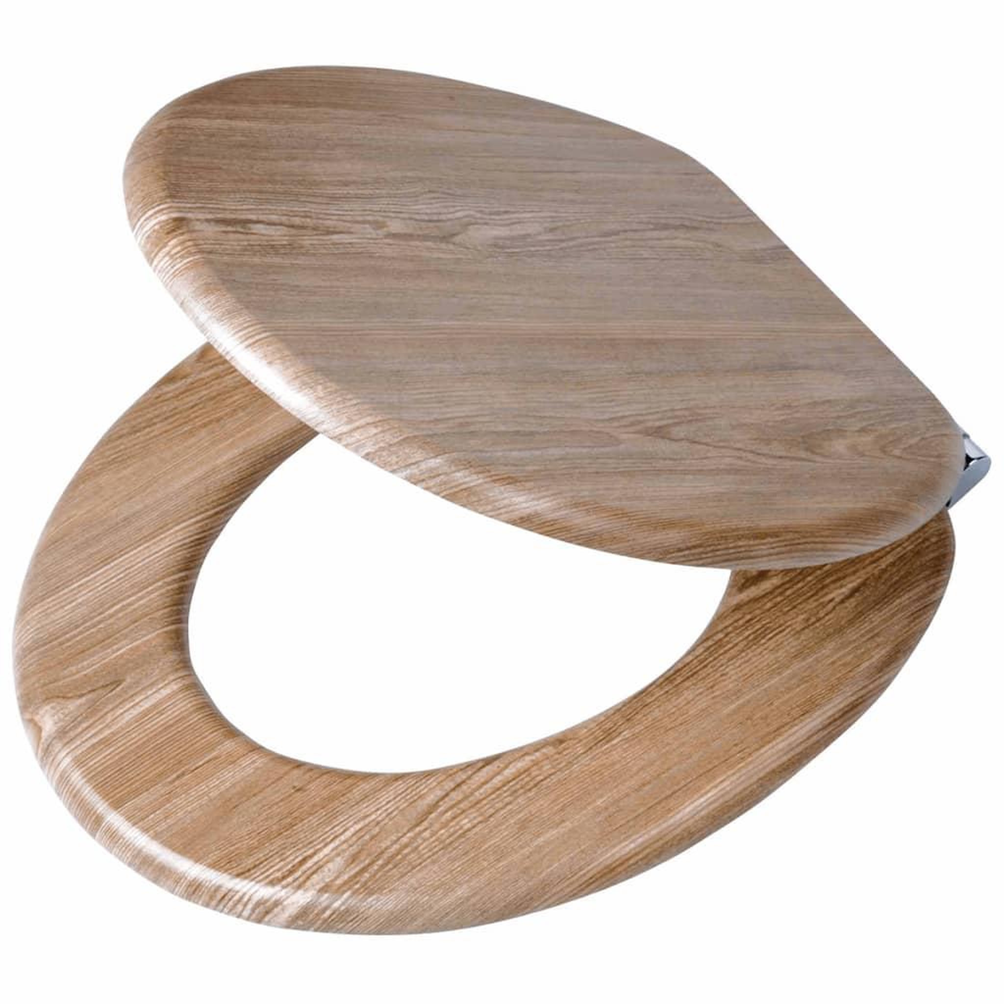 Voir la diapositive 2 : TIGER Tiger Abattant WC a fermeture en douceur Scaffold MDF Marron 252022546