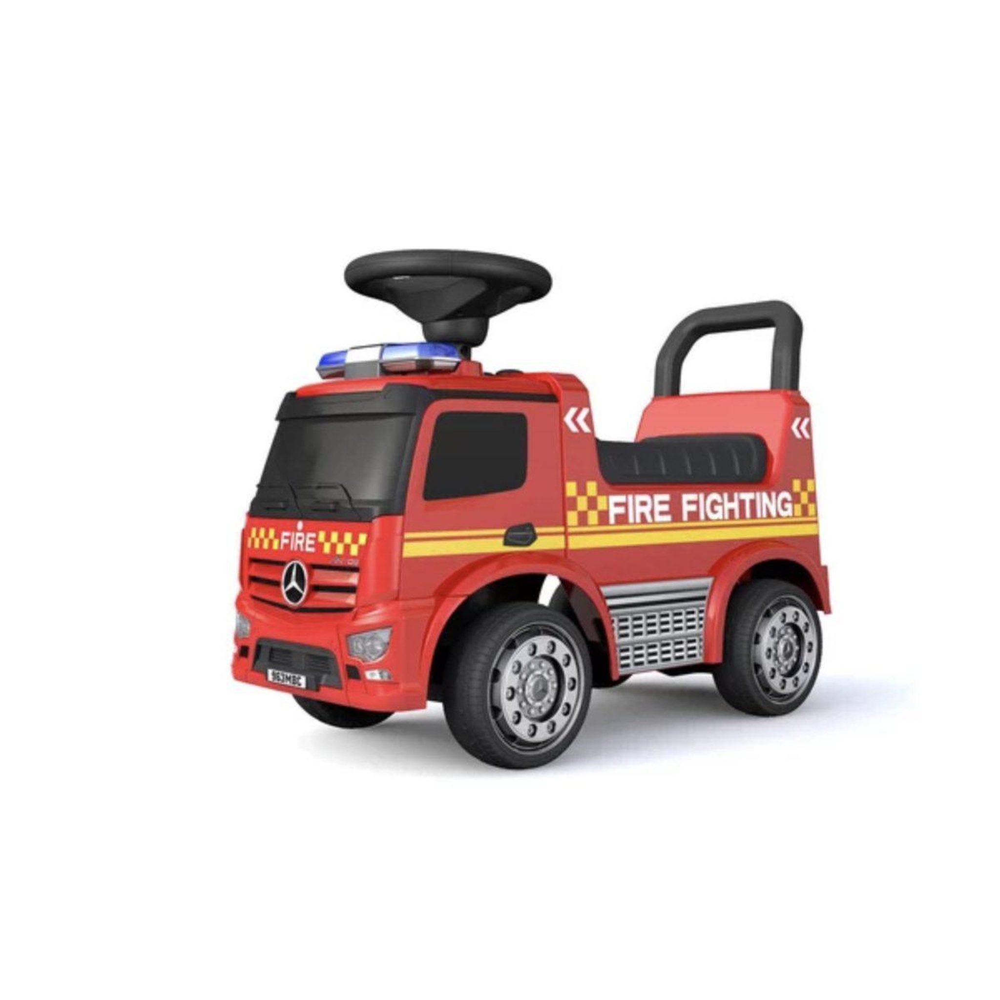 TURBO CHALLENGE Trotteur rouge - mercedes antos pompier
