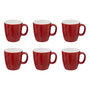 Voir la diapositive 1 : SECRET DE GOURMET Lot de 6 Mugs  Colorama  18cl Rouge