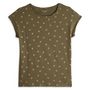 Voir la diapositive 3 : INEXTENSO T-shirt manche courte kaki fantaisie femme