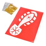 Paris Prix Pochoir & Paillettes  Pas du Père Noël  Rouge