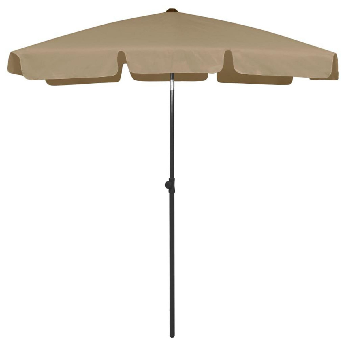 VIDAXL Parasol de plage taupe 180x120 cm