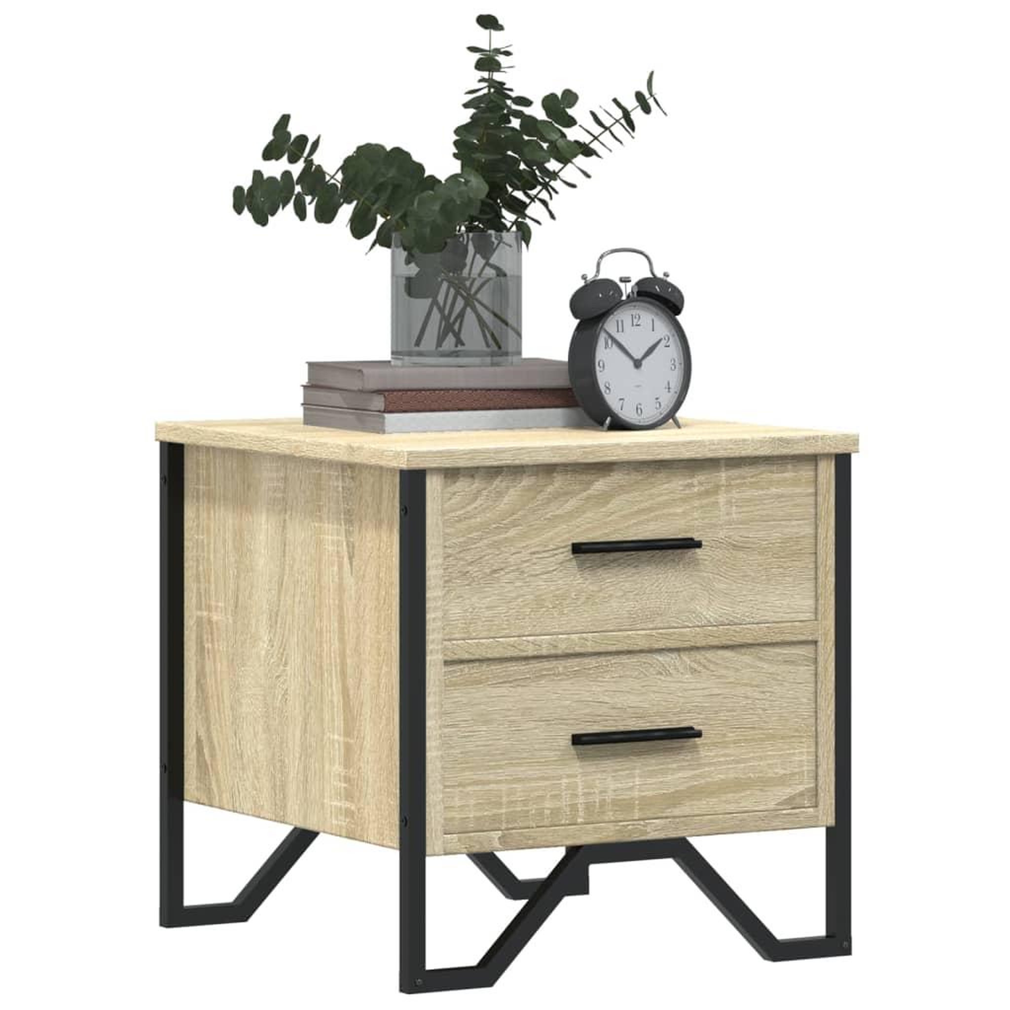 Voir la diapositive 4 : VIDAXL Table de chevet chene sonoma 40x41x40 cm bois d'ingenierie