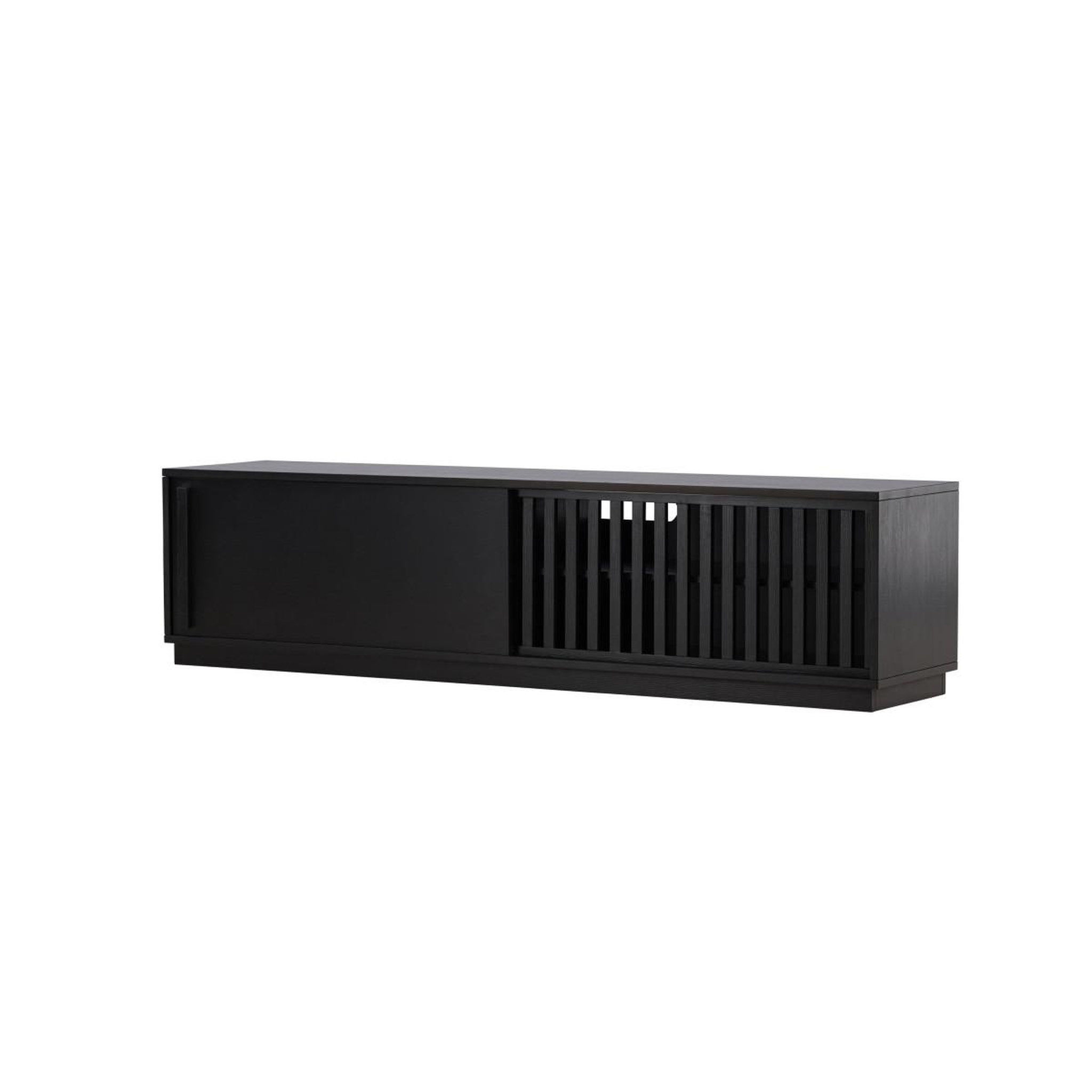 Voir la diapositive 5 : Paris Prix Meuble tv design nervuré  lugo  180cm noir