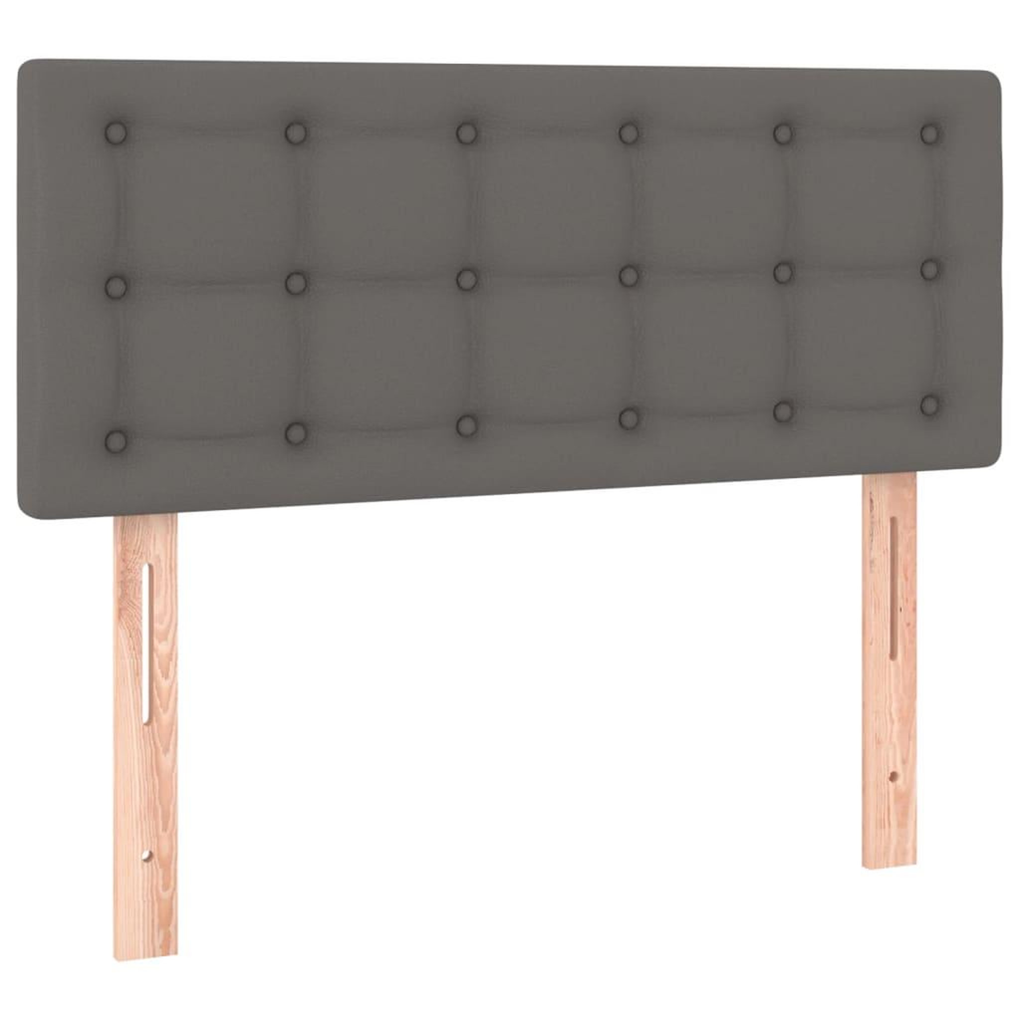 Voir la diapositive 4 : VIDAXL Tete de lit a LED Gris 90x5x78/88 cm Similicuir