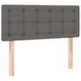 Voir la diapositive 4 : VIDAXL Tete de lit a LED Gris 90x5x78/88 cm Similicuir