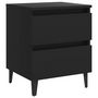 Voir la diapositive 2 : VIDAXL Table de chevet noir 40x35x50 cm bois d'ingenierie