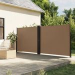 VIDAXL Auvent lateral retractable taupe 160x600 cm