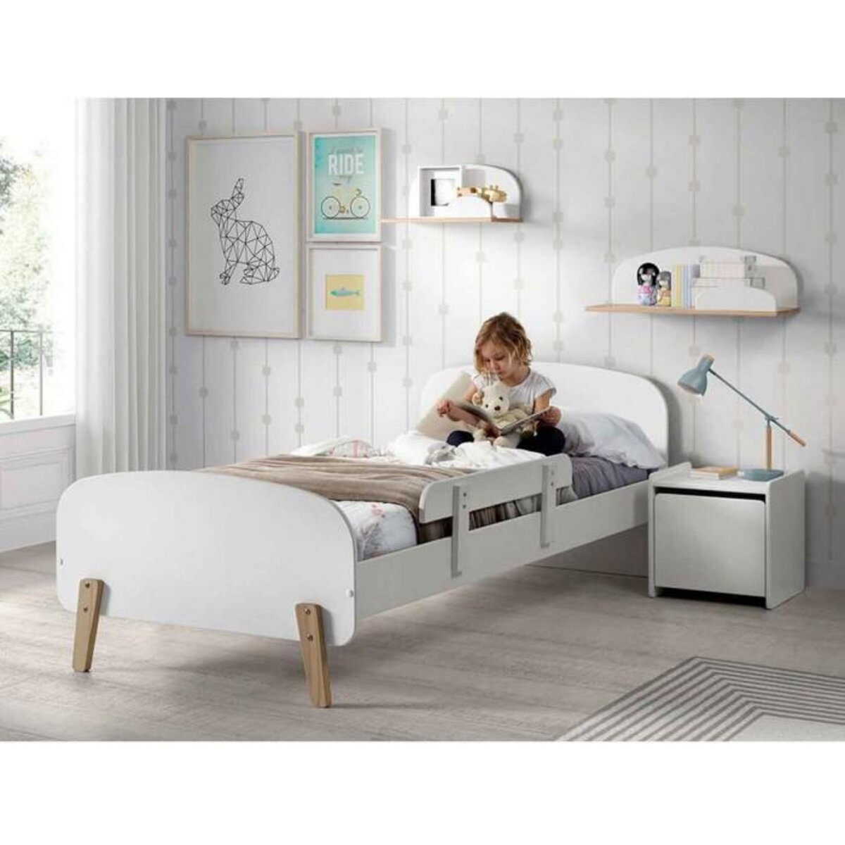 Paris Prix Barrière de Sécurité Enfant  Kiddy  90cm Blanc