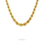 Voir la diapositive 1 : L'ATELIER D'AZUR Collier Femme Maille Corde en Chute - Or Jaune