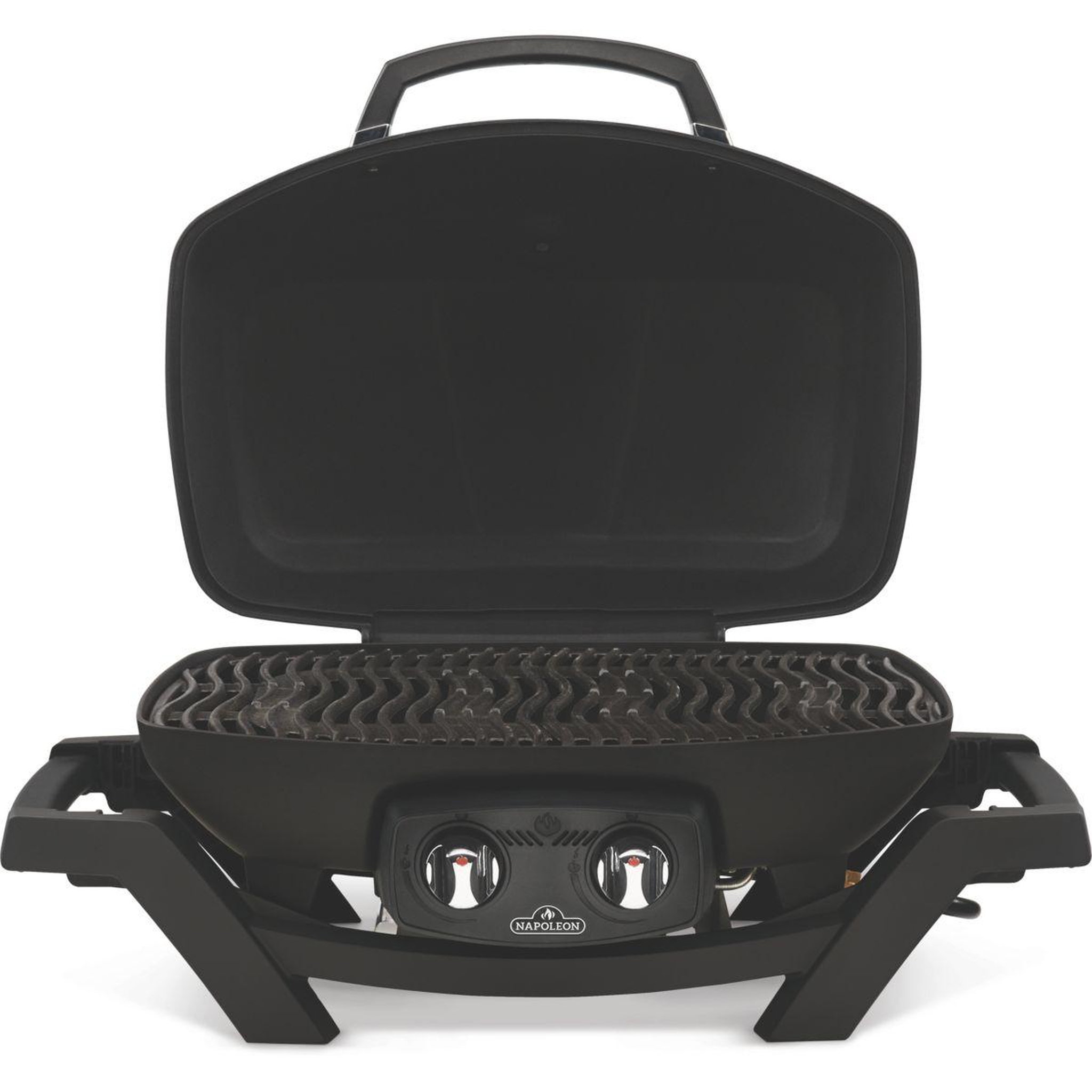 Voir la diapositive 3 : NAPOLEON Barbecue gaz travel q pro noir 2brûleurs sur chariot pliant, 54x37 cm