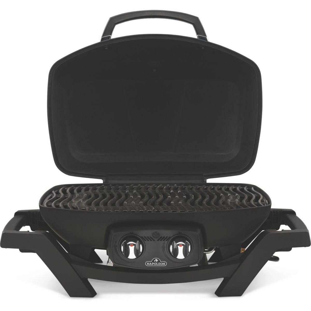 NAPOLEON Barbecue gaz Travel Q Pro noir 2brûleurs sur chariot pliant, 54x37 cm